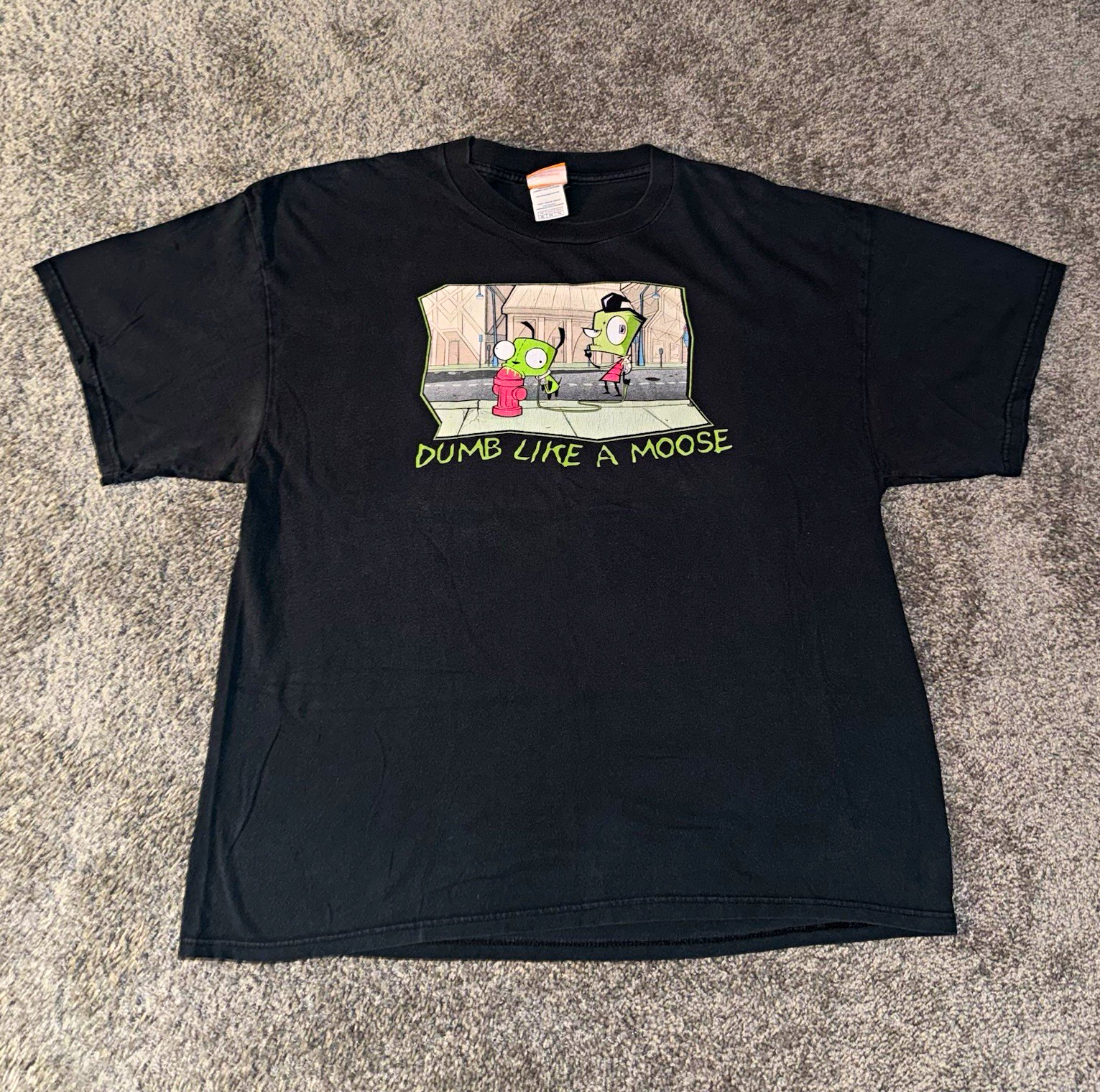 Dumb Like a Moose 2004 invader zim vintage Nickelodeon shirt 