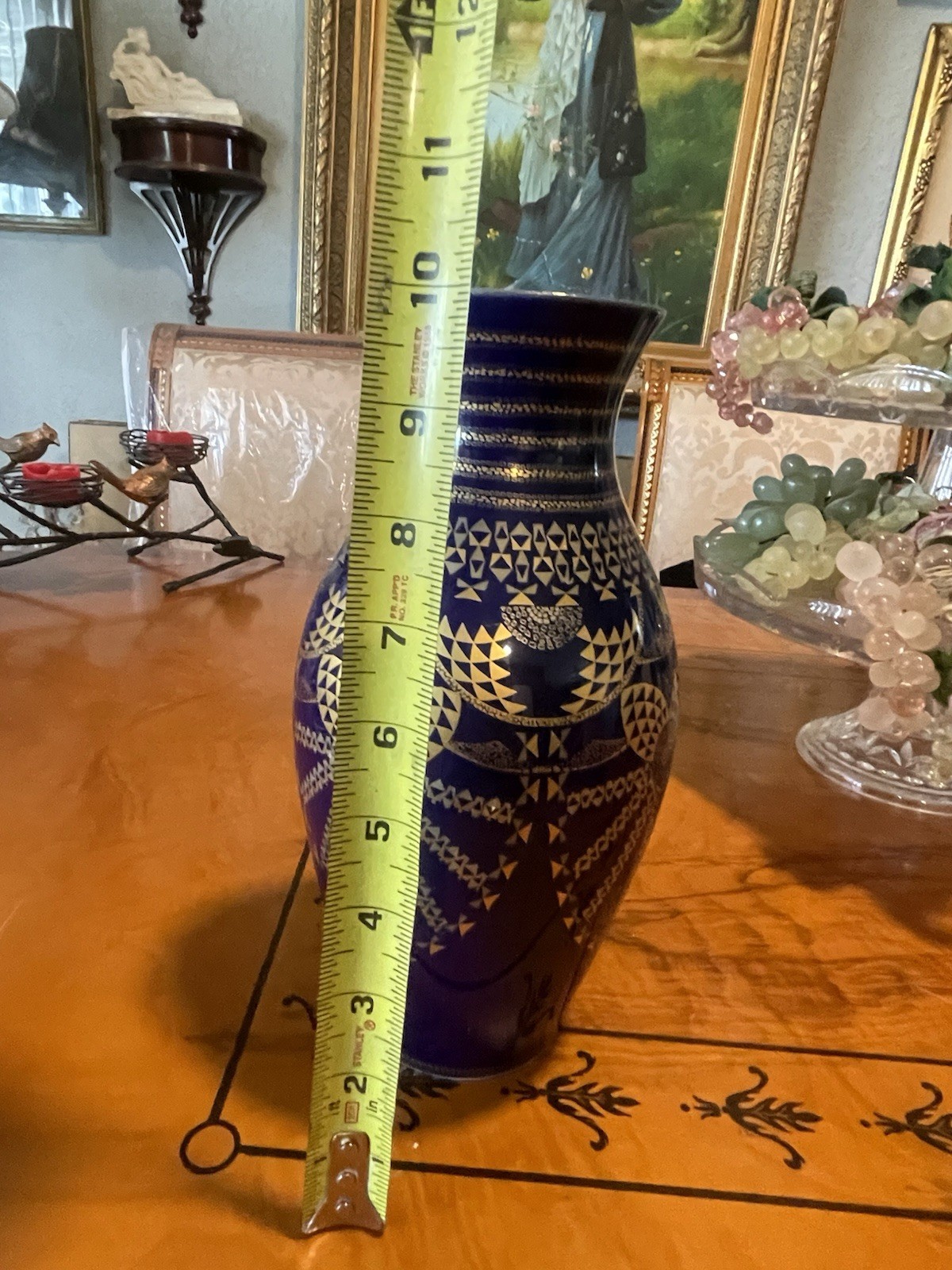 Manufacture De Monaco 24k Blue Vase Ltd Ed # 1 Erich Rozewicz Prince Souverain
