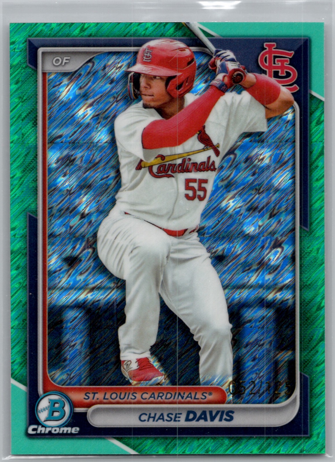 2024 Bowman Chase Davis Green Mojo Refractor #BCP-150