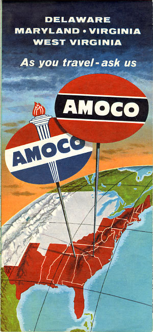1959 Delaware, Maryland, Virginia & West Virginia Road Map from AMOCO 1959 Delaware, Maryland, Virginia & West Virginia Road Map from AMOCO