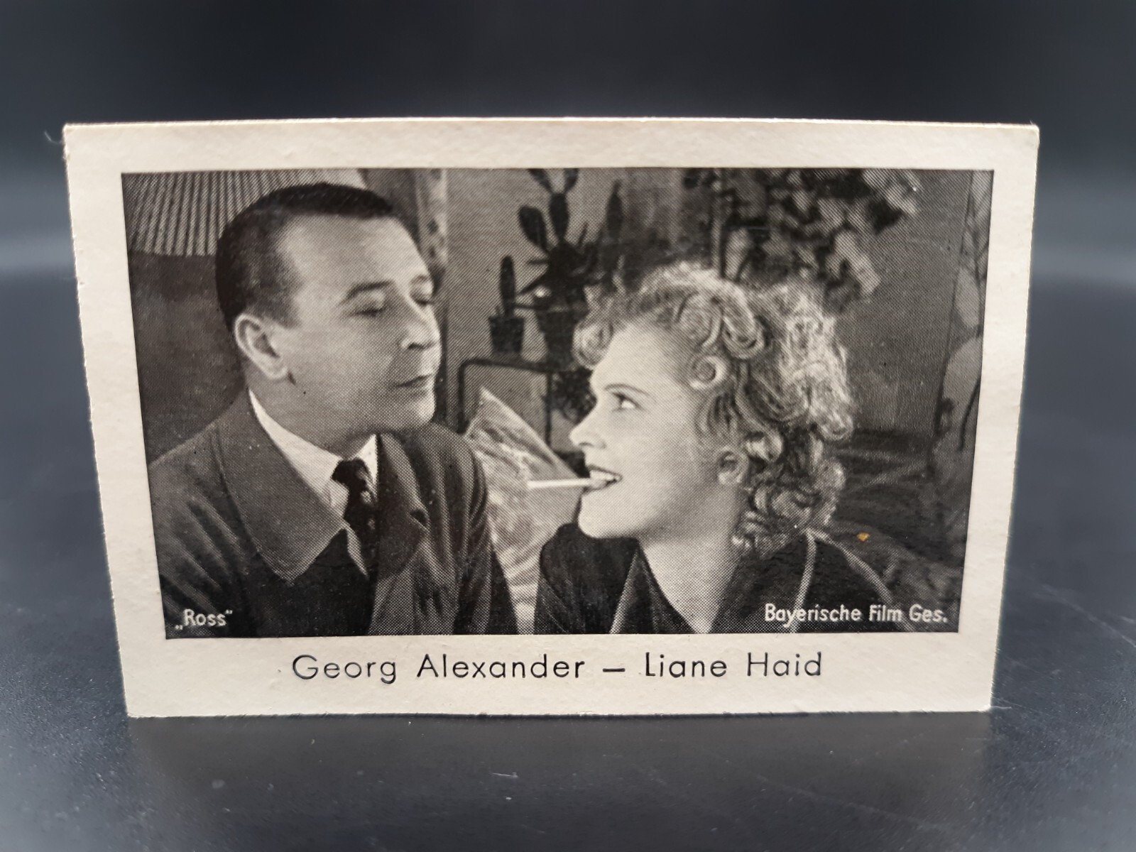 1933 Ramses Film Stars Georg Alexander & Liane Haid Tobacco Cigarette Movie Card