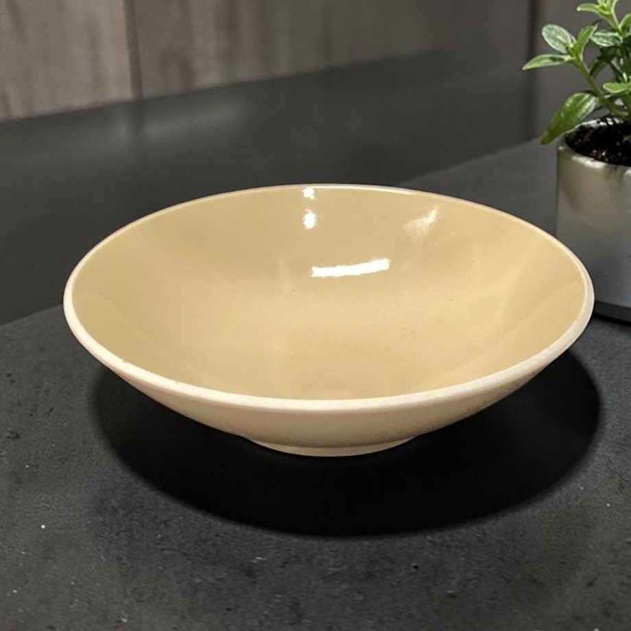 Sasaki Colorstone Wheat Serving Bowl, Vintage Vignelli Designs Inc. Centerpiece