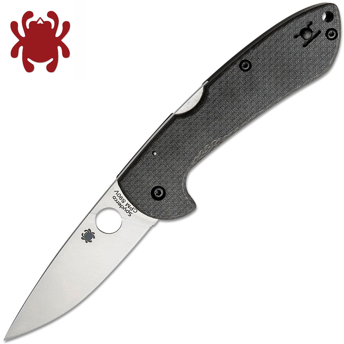 Spyderco Siren S90V Satin Plain Blade Carbon Fiber Handles (C247CFP) Sprint Run Spyderco Siren S90V Satin Plain Blade Carbon Fiber Handles (C247CFP) Sprint Run