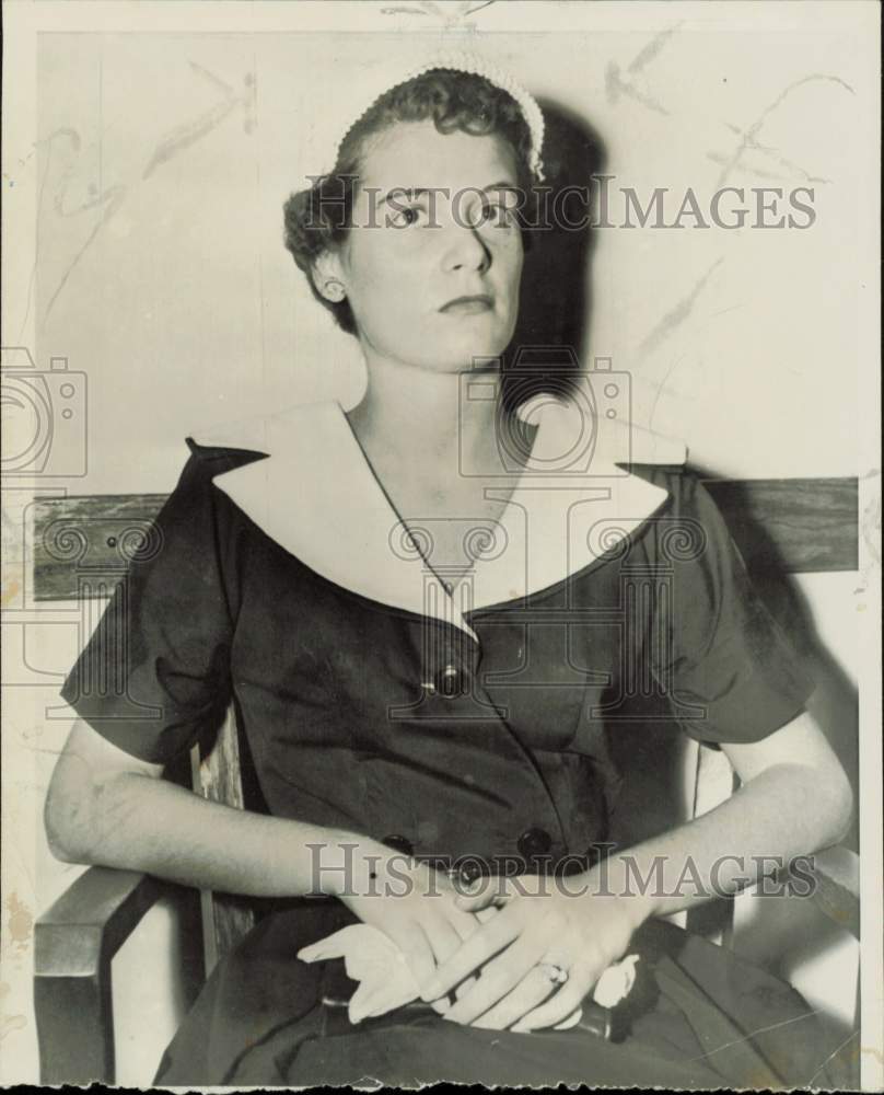 1954 Press Photo Susan Hayes appears before a grand jury - lrs24334