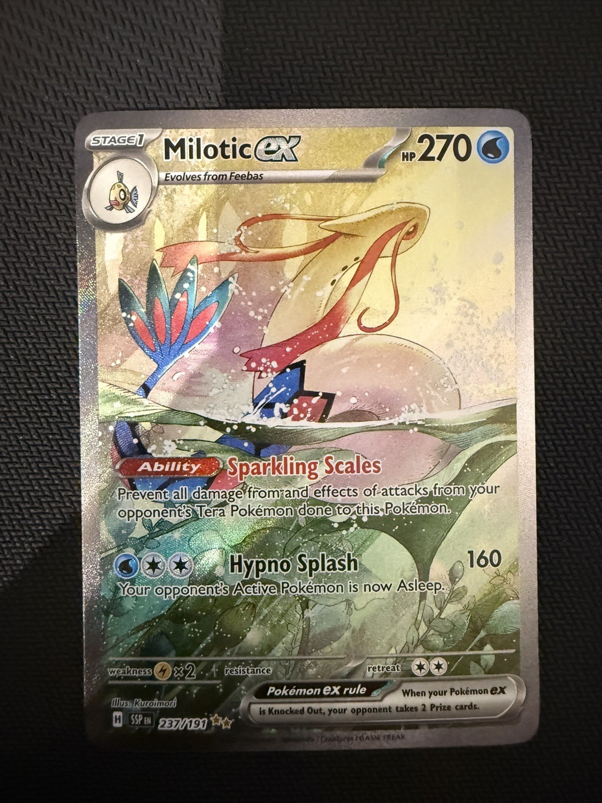 Pokémon SV08: Surging Sparks Milotic Ex 237/191 Special Illustration Rare NM