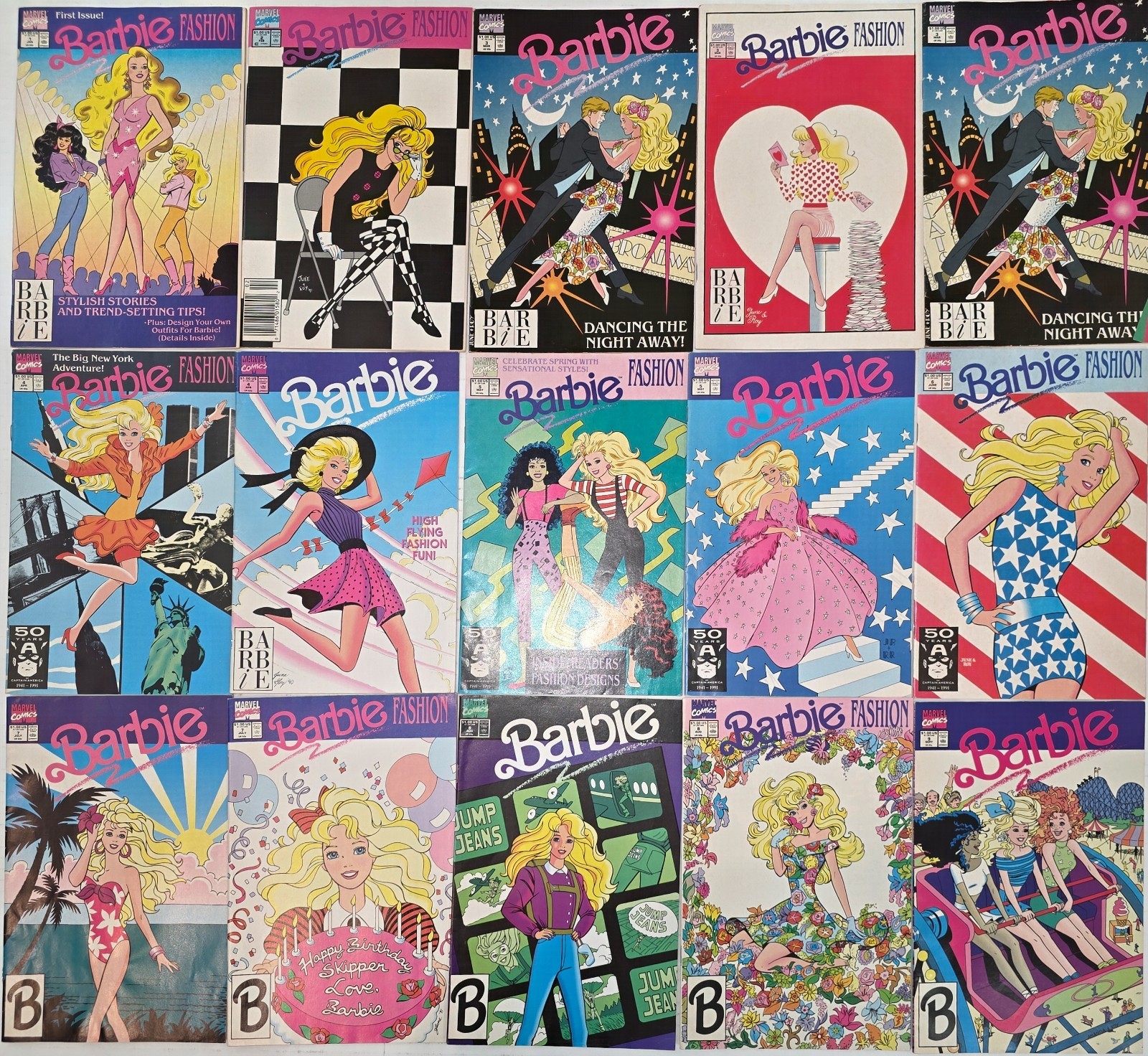 Barbie Comic Lot (16) Fashion & Barbie Series # 1-9* NM FN 1991 Anna Maria Cool Barbie Comic Lot (16) Fashion & Barbie Series # 1-9* NM FN 1991 Anna Maria Cool