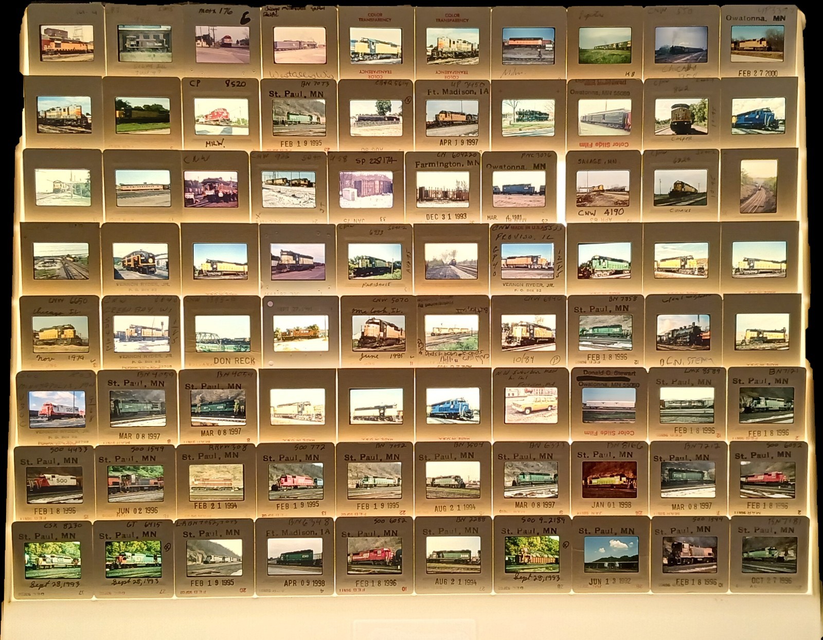 Vintage Railroad 35mm slides