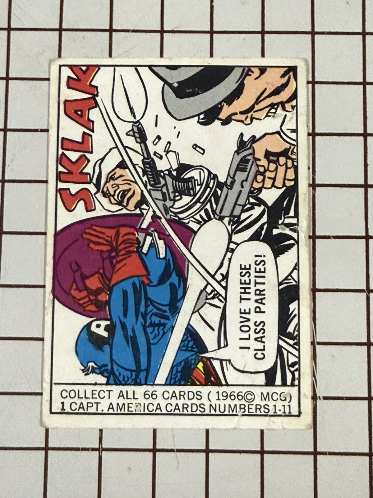 1966 Marvel Super Heroes 1966 #1 Captain America Rookie Donruss