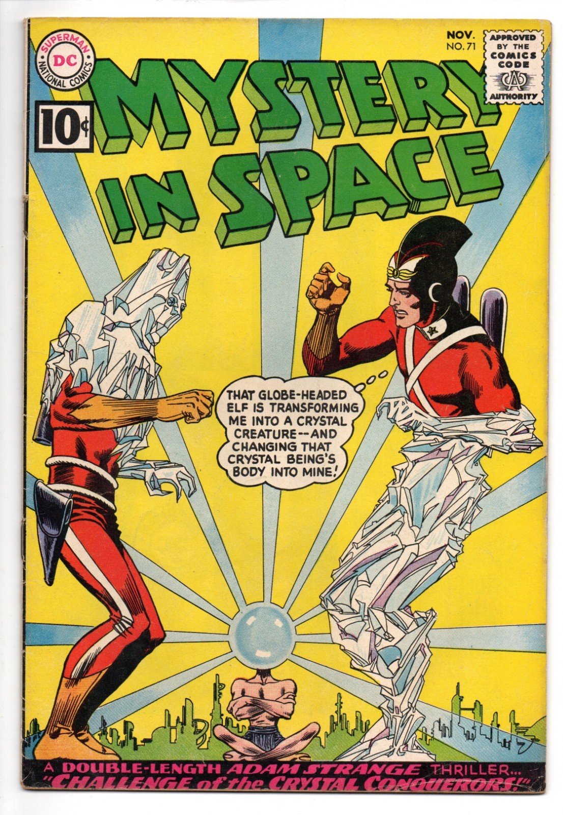 Mystery in Space #71 Adam Strange Last 10¢ Issue Infantino DC Silver Age 1961