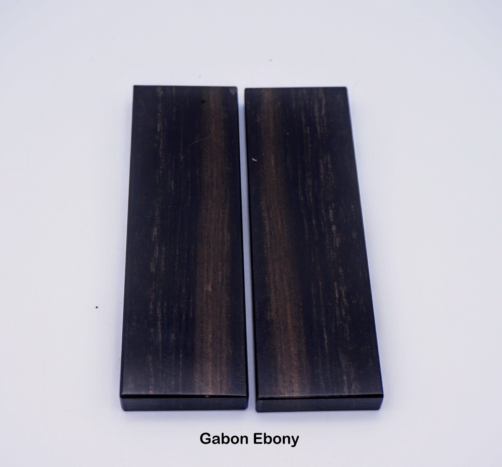 Ebony, Gabon (Gaboon, African) Knife Scales (Set of 2) - You Pick Size & Grain