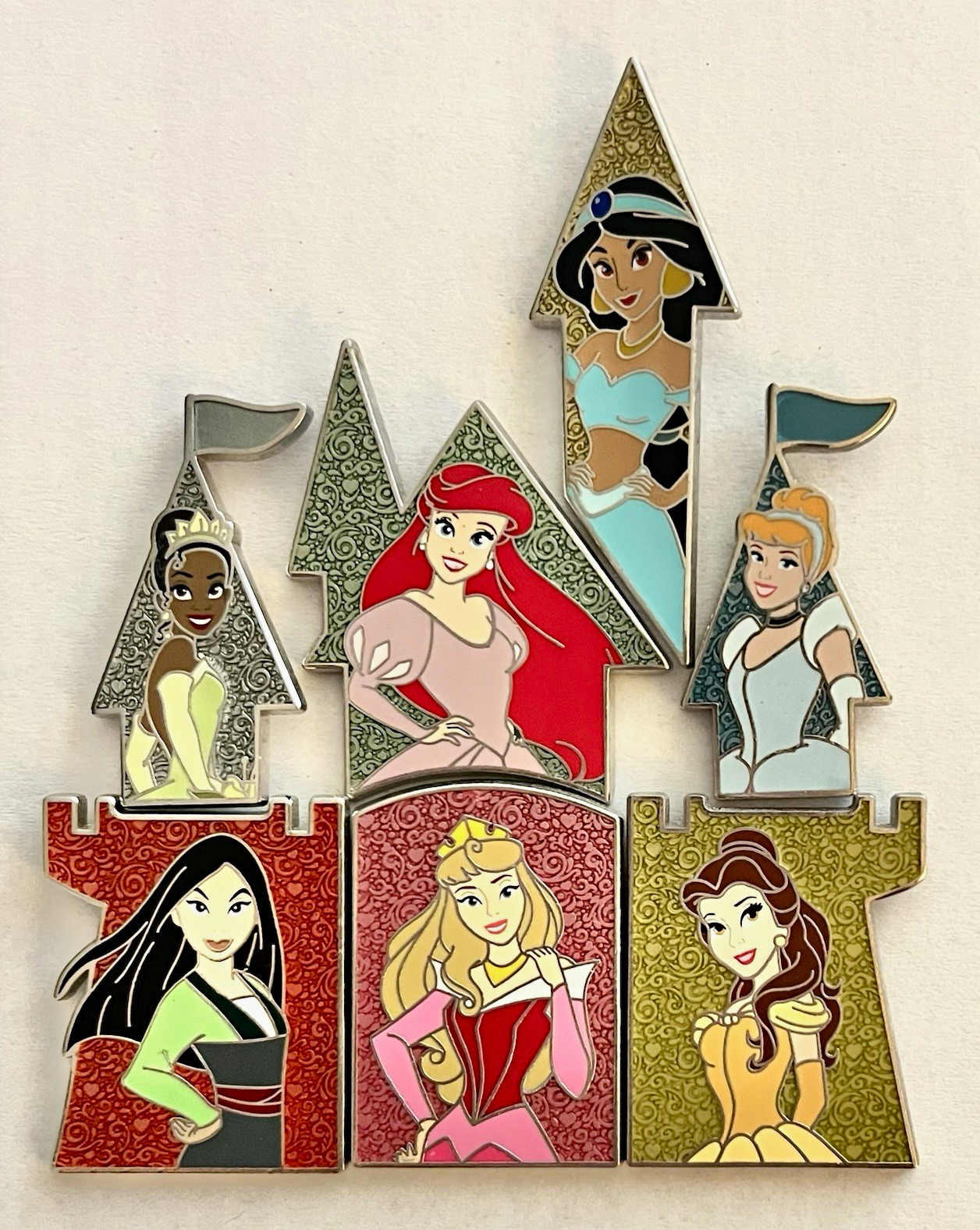 ATTN RESELLERS: 2022 Disney Princess Complete Castle Puzzle 7-Pin Set-PRINCESSES ATTN RESELLERS: 2022 Disney Princess Complete Castle Puzzle 7-Pin Set-PRINCESSES
