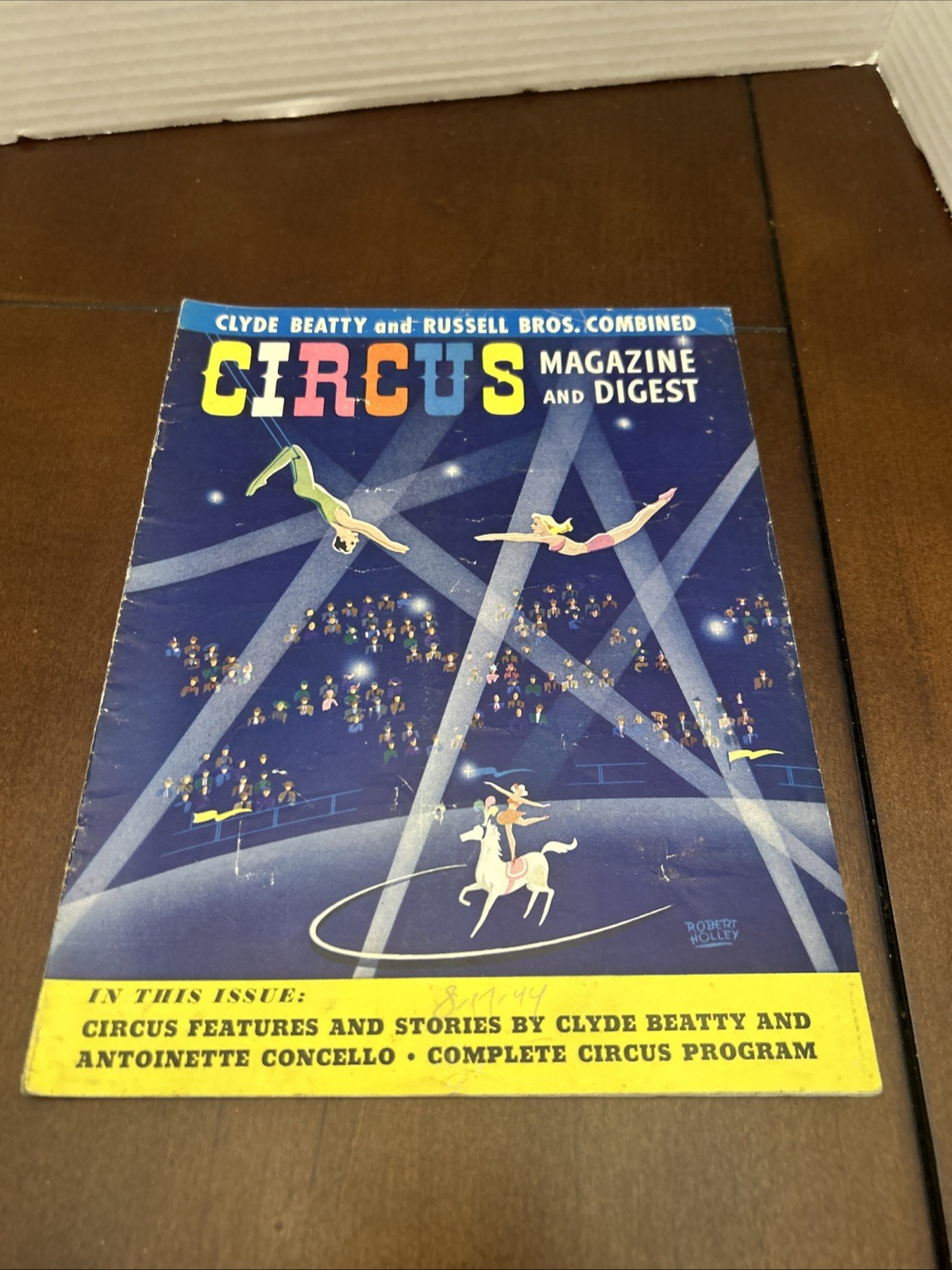 1944 Circus Magazine and Digest Program Clyde Beatty & Russell Bros Combined