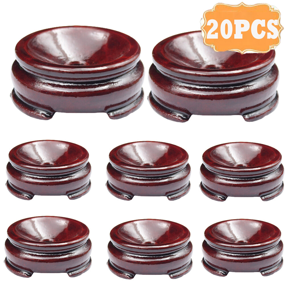 20pcs Wood Display Stand For 20-60MM Crystal Ball Sphere Globe Stone Holder Egg 20pcs Wood Display Stand For 20-60MM Crystal Ball Sphere Globe Stone Holder Egg