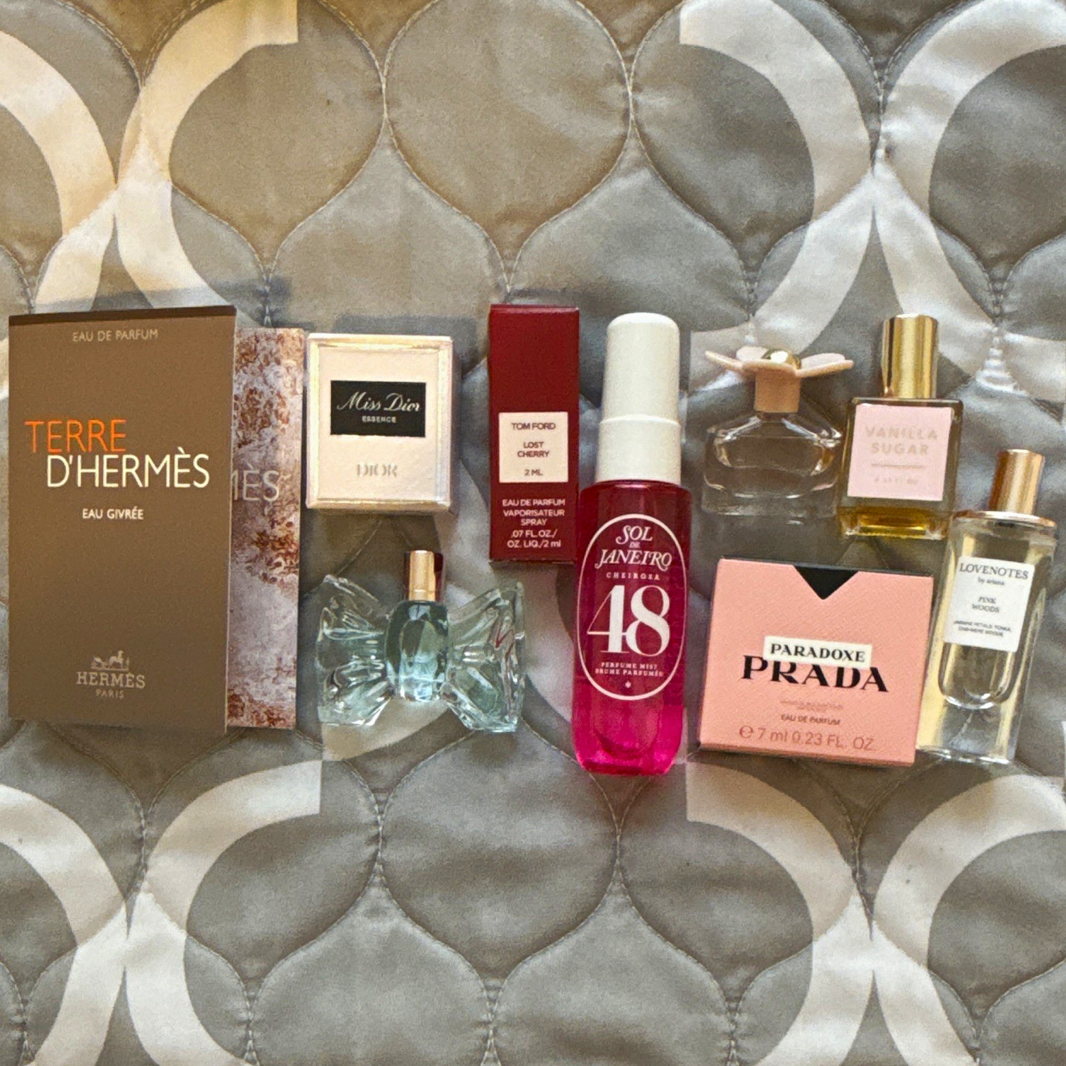 Assorted brands fragrance perfume travel, mini and sample lot