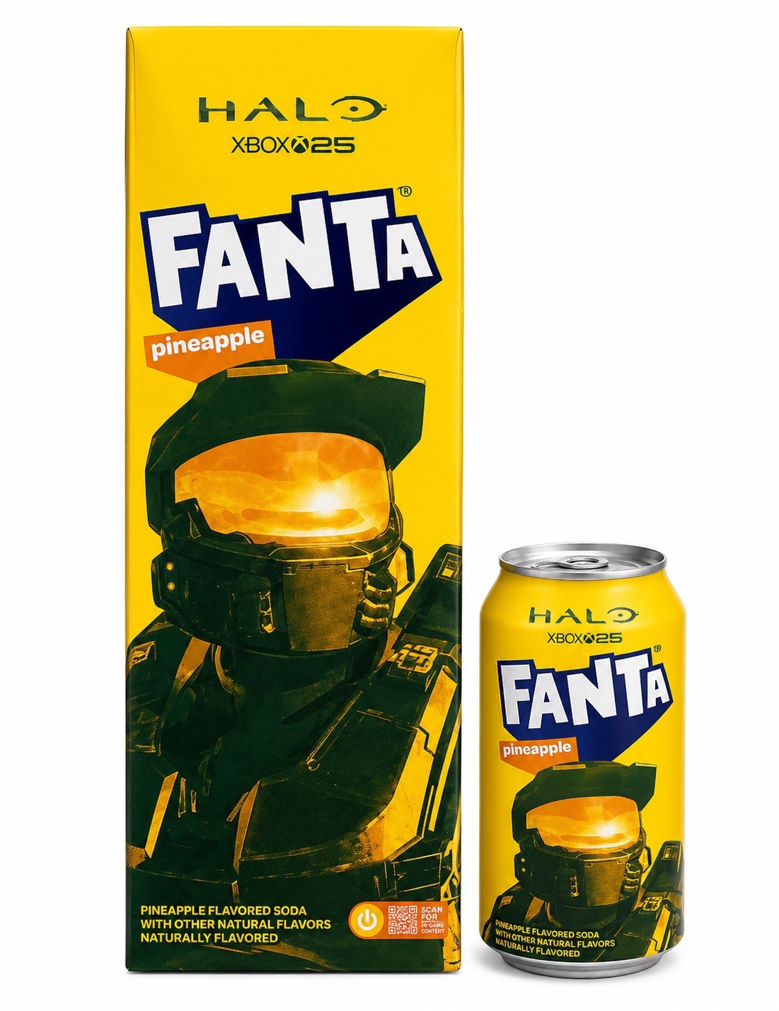 FULL CASE Halo Master Chief Pineapple Soda Fanta Collector Limited Soda SEALED FULL CASE Halo Master Chief Pineapple Soda Fanta Collector Limited Soda SEALED