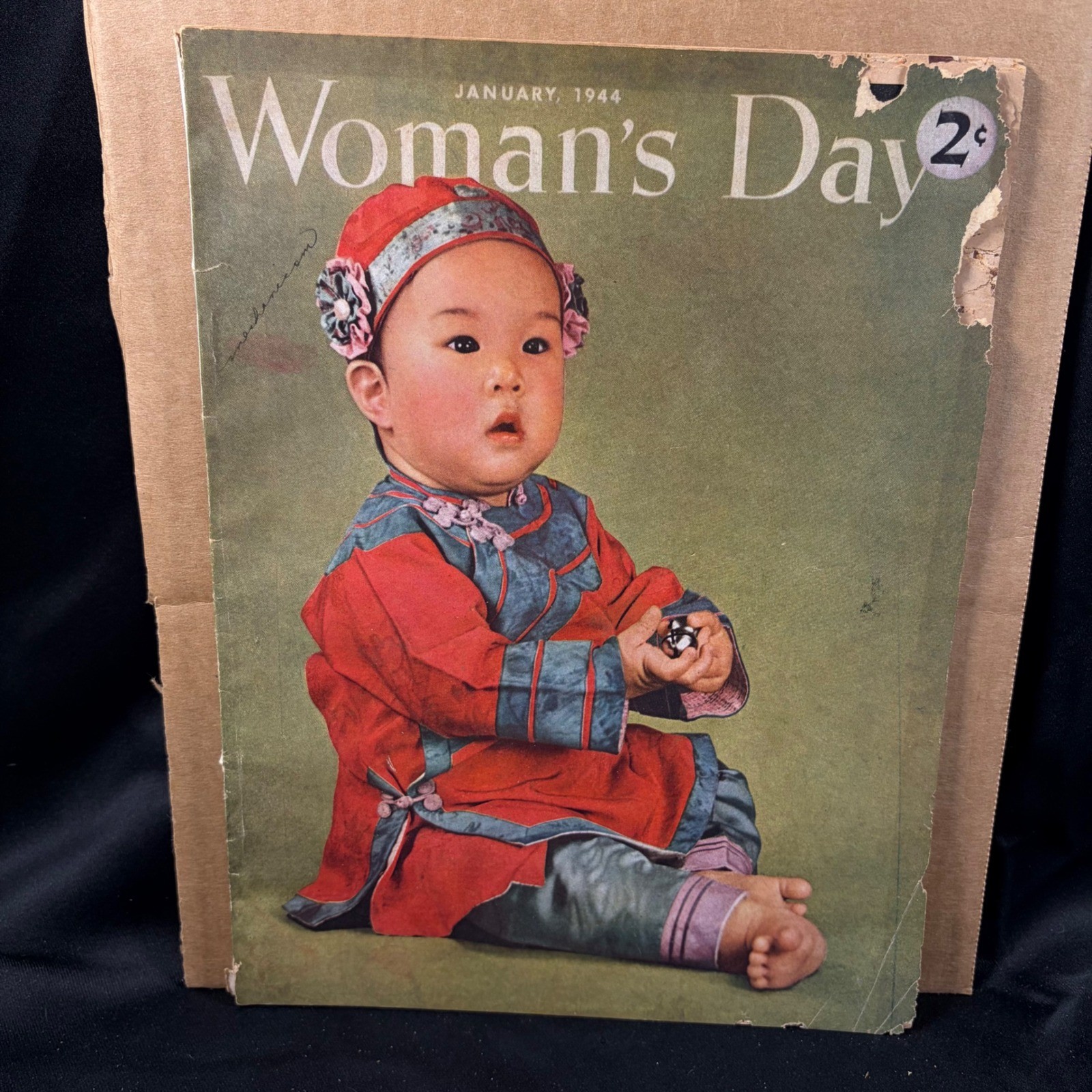 Woman's Day Magazine January 1944 Vintage WWII Wartime Cooking Recipes Ads