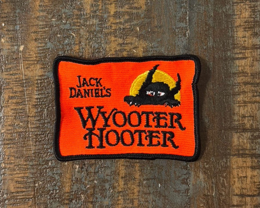 Vintage Jack Daniel’s Wyooter Hooter Whiskey Logo Sew-On Patch 1980s
