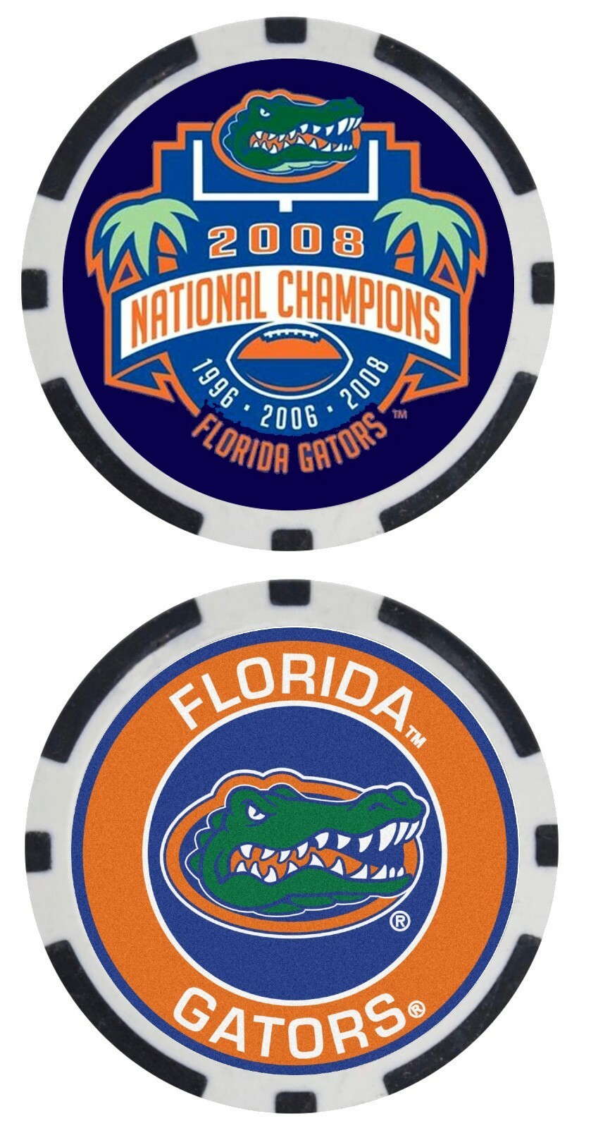 2008 NATIONAL CHAMPIONSHIP - FLORIDA GATORS - COLLECTORS ITEM - POKER CHIP