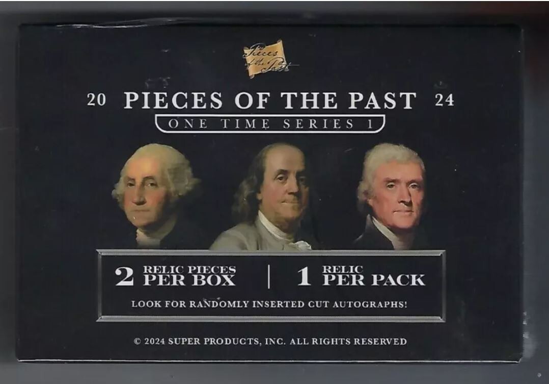 2024 Pieces of the Past One Time Series 1 Box  2 Relic Pieces Per Box
