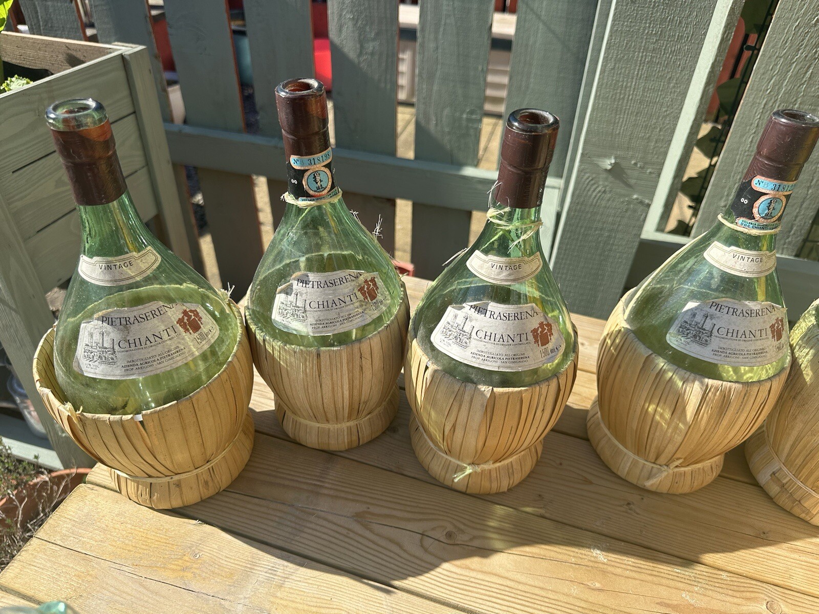 Used in Edinburgh Scotland - Rare Vintage Chianti Bottles Ranging For 1976-1990