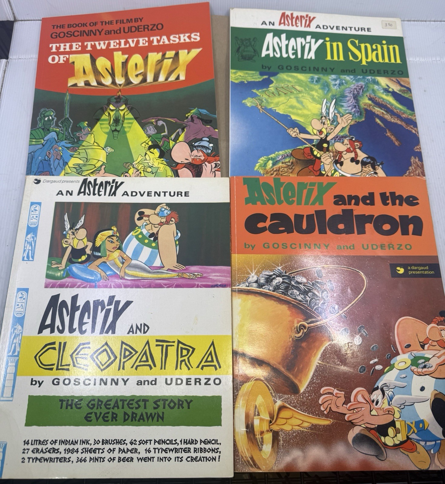 4 vintage 1970s Asterix Adventure comics/graphic novels/books