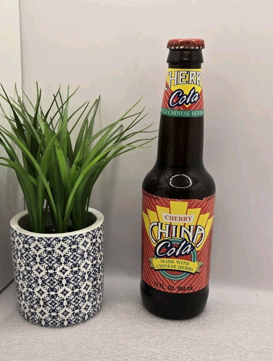 Collectors Soda Bottle - Unopened Sealed Bottle ~ Cherry China Cola w/ Herbs