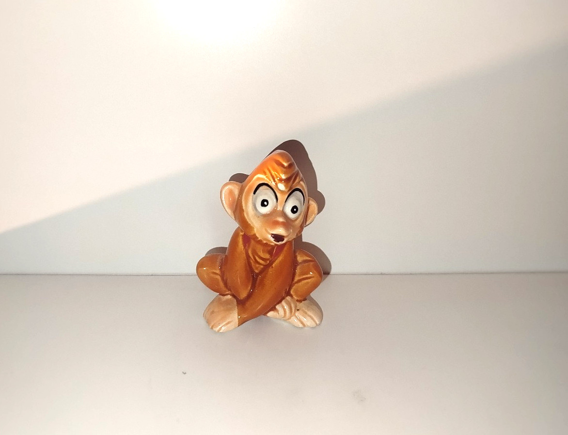 Vintgae Walt Disney Aladdin Abu Monkey Porcelain Figurine 2.5\