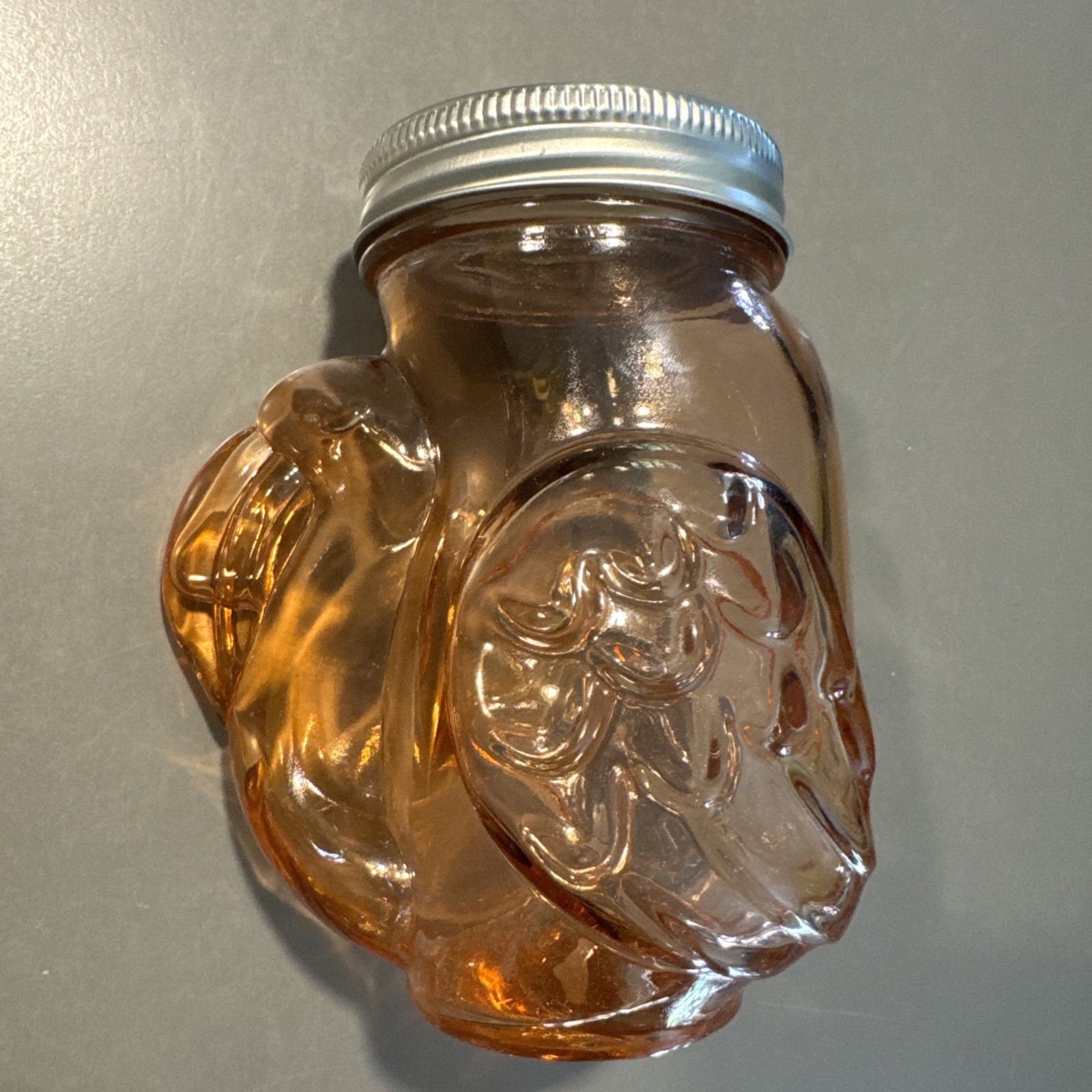 HTF RARE Gorgeous Pink Glass Flamingo Toucan Bird Mason Jar with Lid 