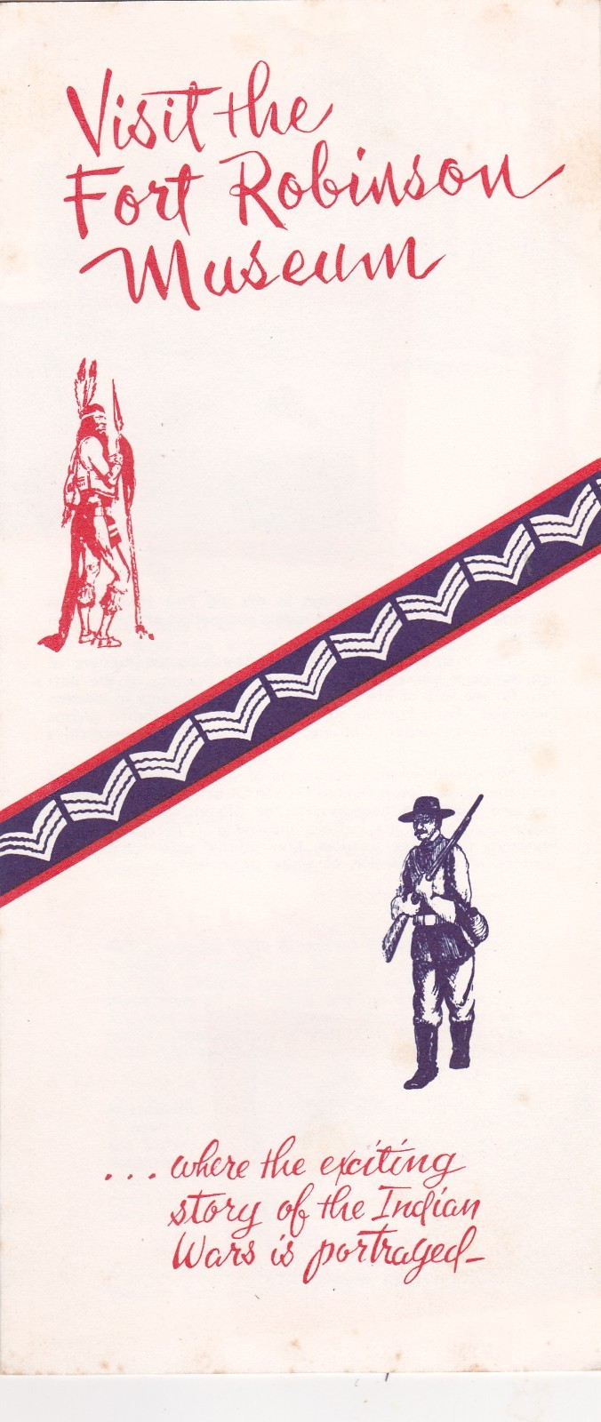 c1960 The Fort Robinson Museum Crawford Nebraska Brochure