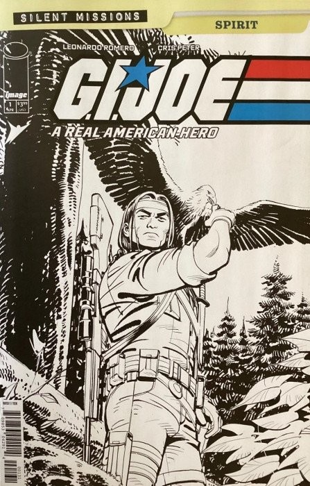 G.I. Joe: A Real American Hero-Spirit #1C VF/NM; Image | 1:10 Variant B&W - w/Ba