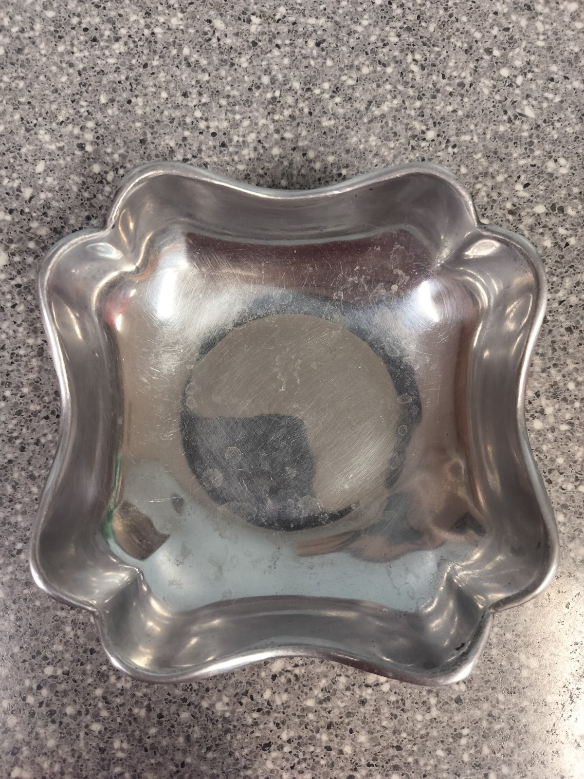 Fabulous Pewterware DAR Square Dish