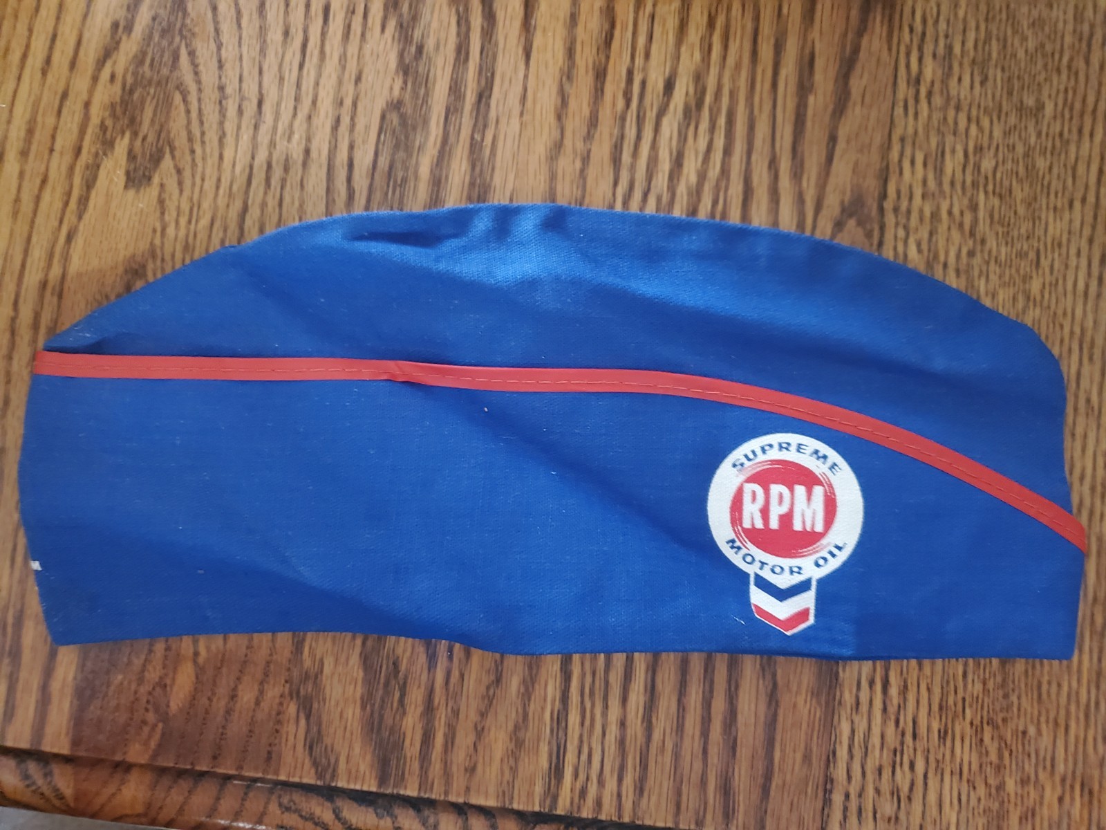 Vintage RPM Motor Oil gas station attendant hat 1950's