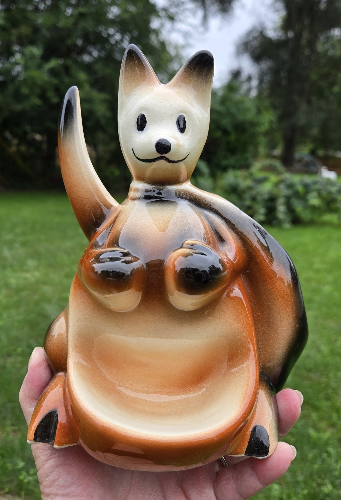 Vintage 1950s Fine Ent Inc. Boxing Kangaroo Dresser Caddy Valet Pulp Fiction USA