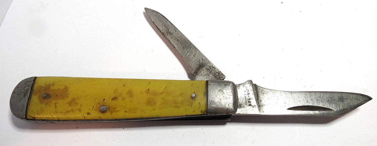 VTG 1923-1940s CA-BAR OLEAN NY 2 BLADES FOLDING POCKET KNIFE