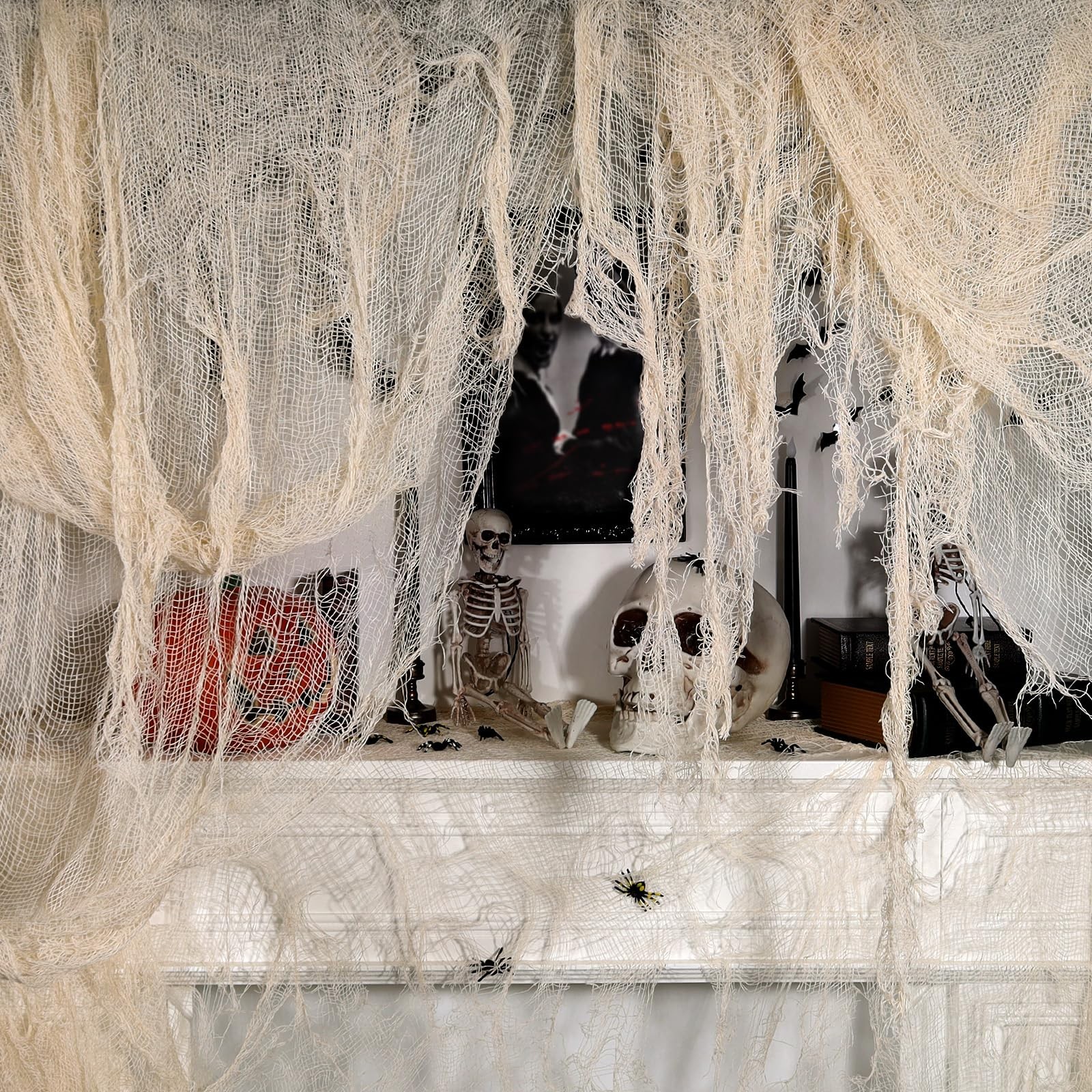 320 x 80 in Halloween Creepy Cloth for Yard and Outdoor 320 320 x 80 in Halloween Creepy Cloth for Yard and Outdoor 320