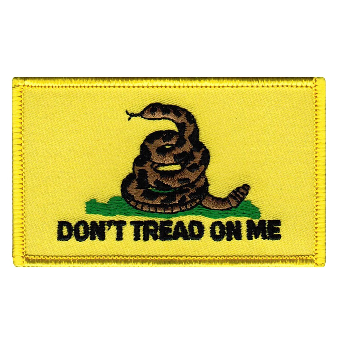 DON'T TREAD ON ME GADSDEN FLAG PATCH AMERICAN USA EMBLEM embroidered iron-on DON'T TREAD ON ME GADSDEN FLAG PATCH AMERICAN USA EMBLEM embroidered iron-on