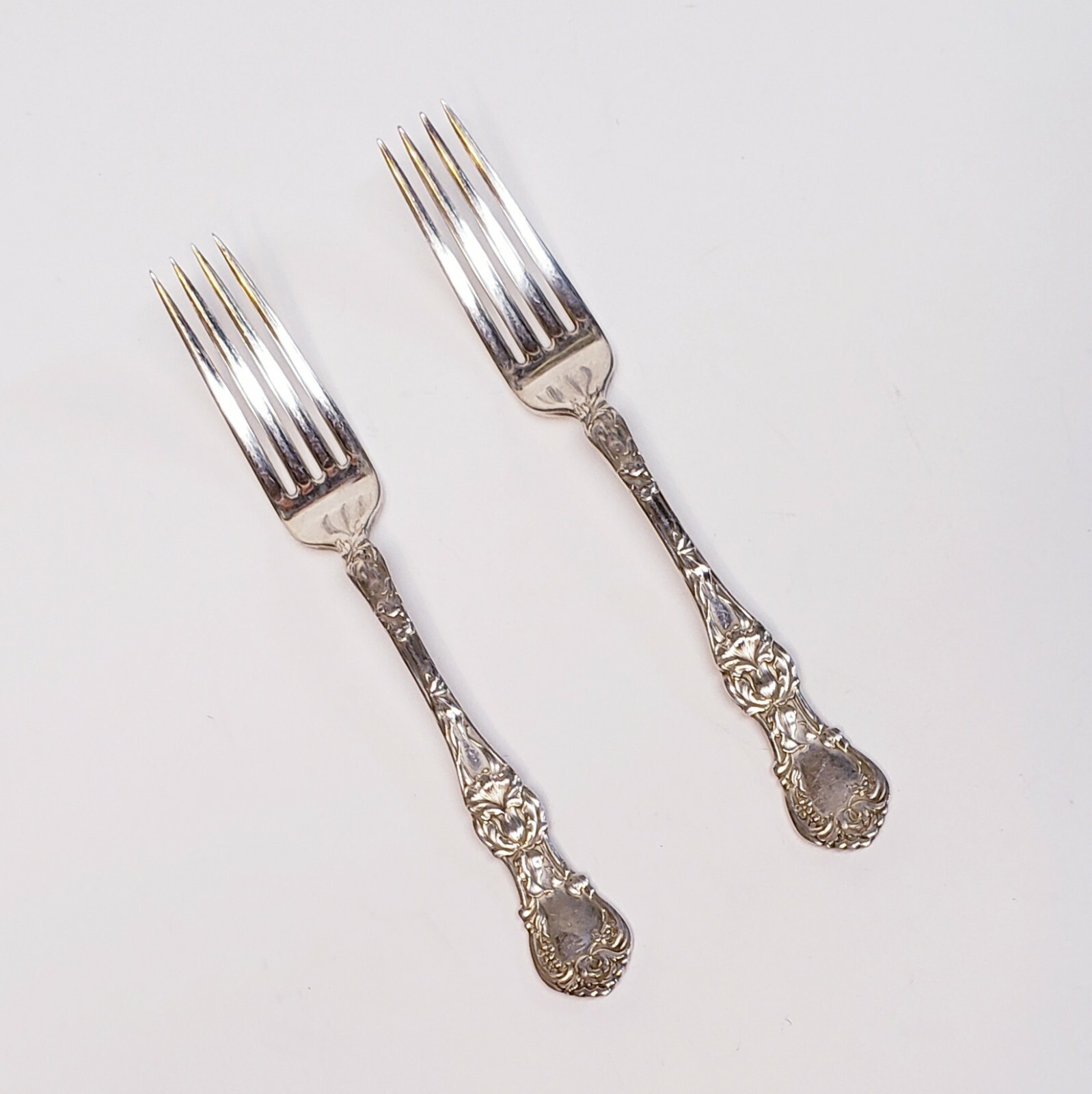 Antique Rare 1835 R. Wallace Luncheon Forks 1902 Sectional Triple Silverplate
