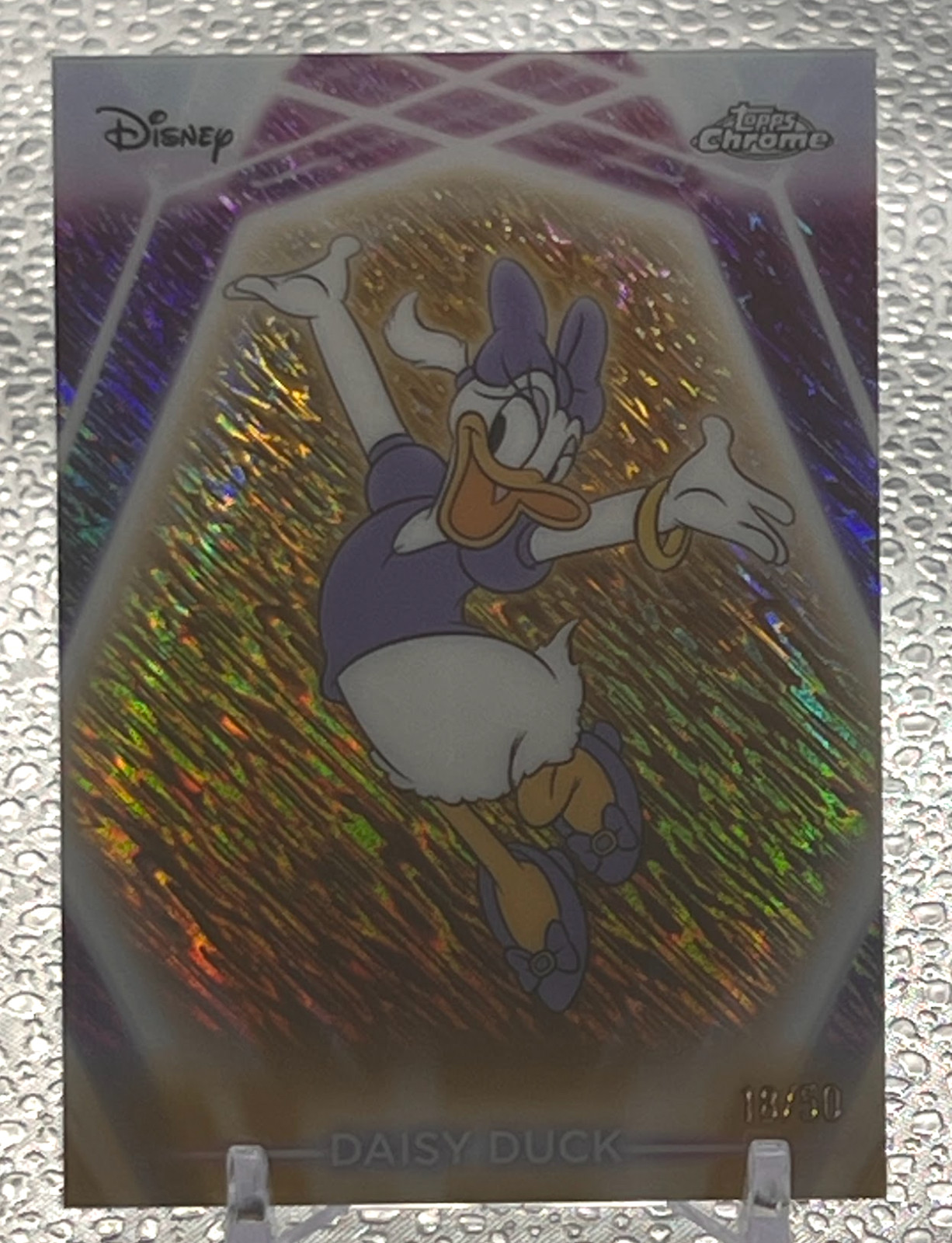 Topps 2026 Topps Chrome Disney Daisy Duck CNE-197 Serial Numbered 18/50