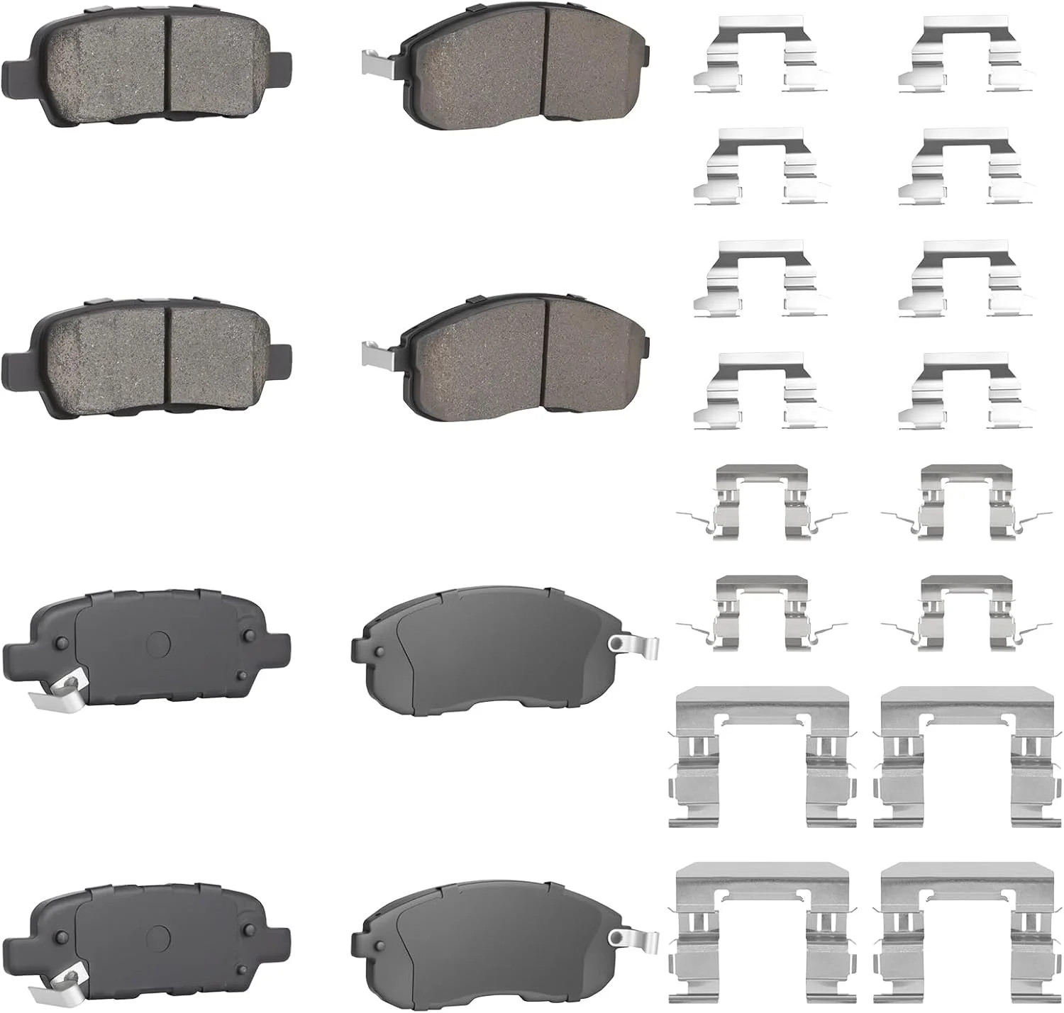 Front Rear Ceramic Disc Brake Pads Set for Nissan Altima 2002-2013, Sentra 2007-