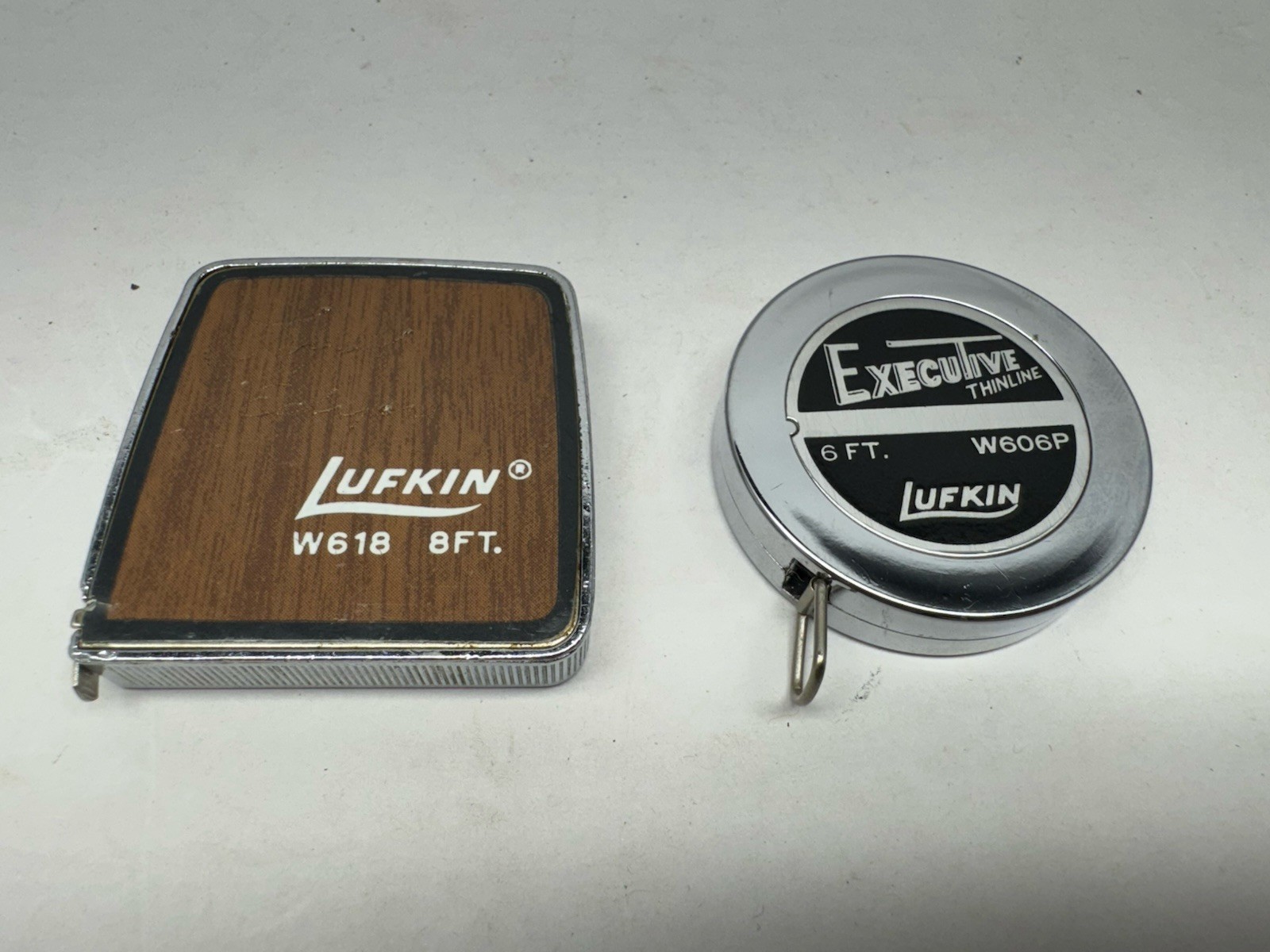 LUFKIN Executive Thinline 6 Ft W606PD / Lufkin W 618 8 Ft Lot Of 2 LUFKIN Executive Thinline 6 Ft W606PD / Lufkin W 618 8 Ft Lot Of 2