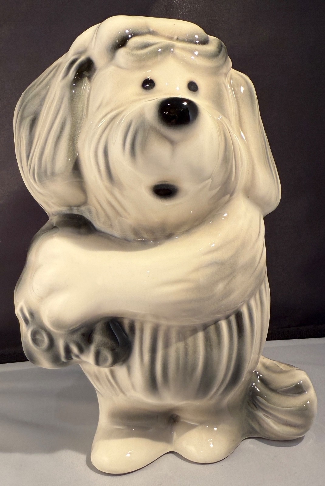 RARE Vintage 1950s Ford Dealer Promo Florence Ceramics Shaggy Dog FIGURINE