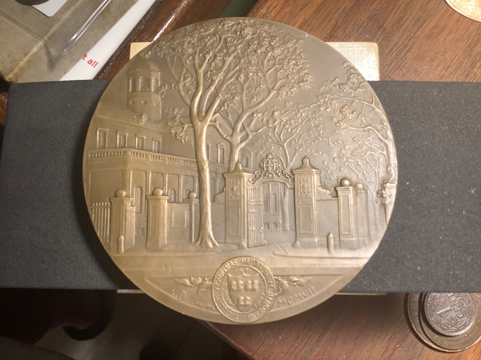 1907 CHARLES WILLIAM ELIOT PRESIDENT OF HARVARD UNIVERSITY COMMEMORATIVE MEDAL