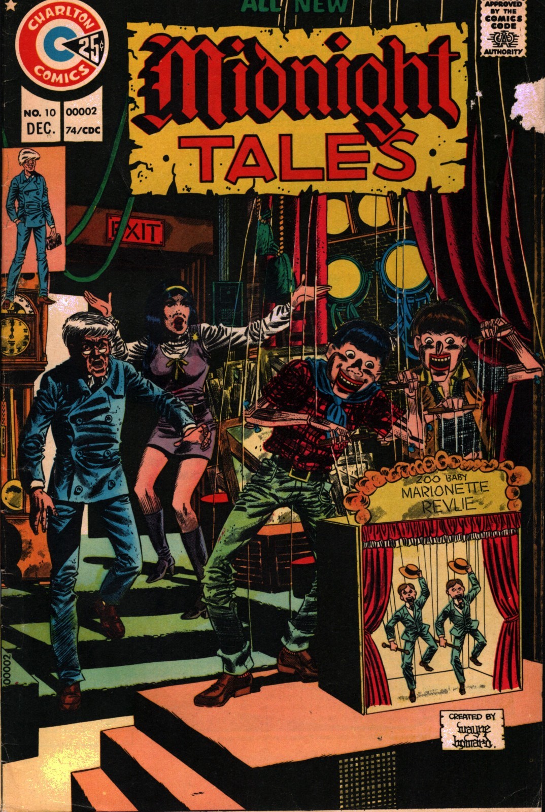 50117: CHARLTON COMICS MIDNIGHT TALES #10 F+ Grade