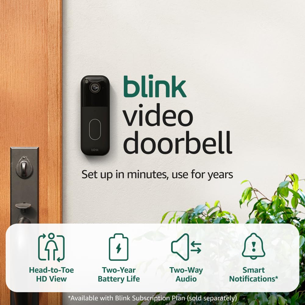Blink Video Doorbell – Head-To-Toe HD View, Two-Year Battery Life, and Simple Se