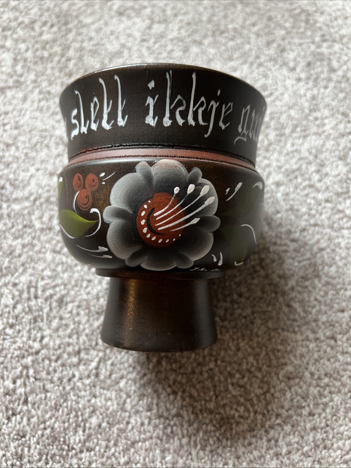 Norwegian Rosemaling Cup Authentic From Norway