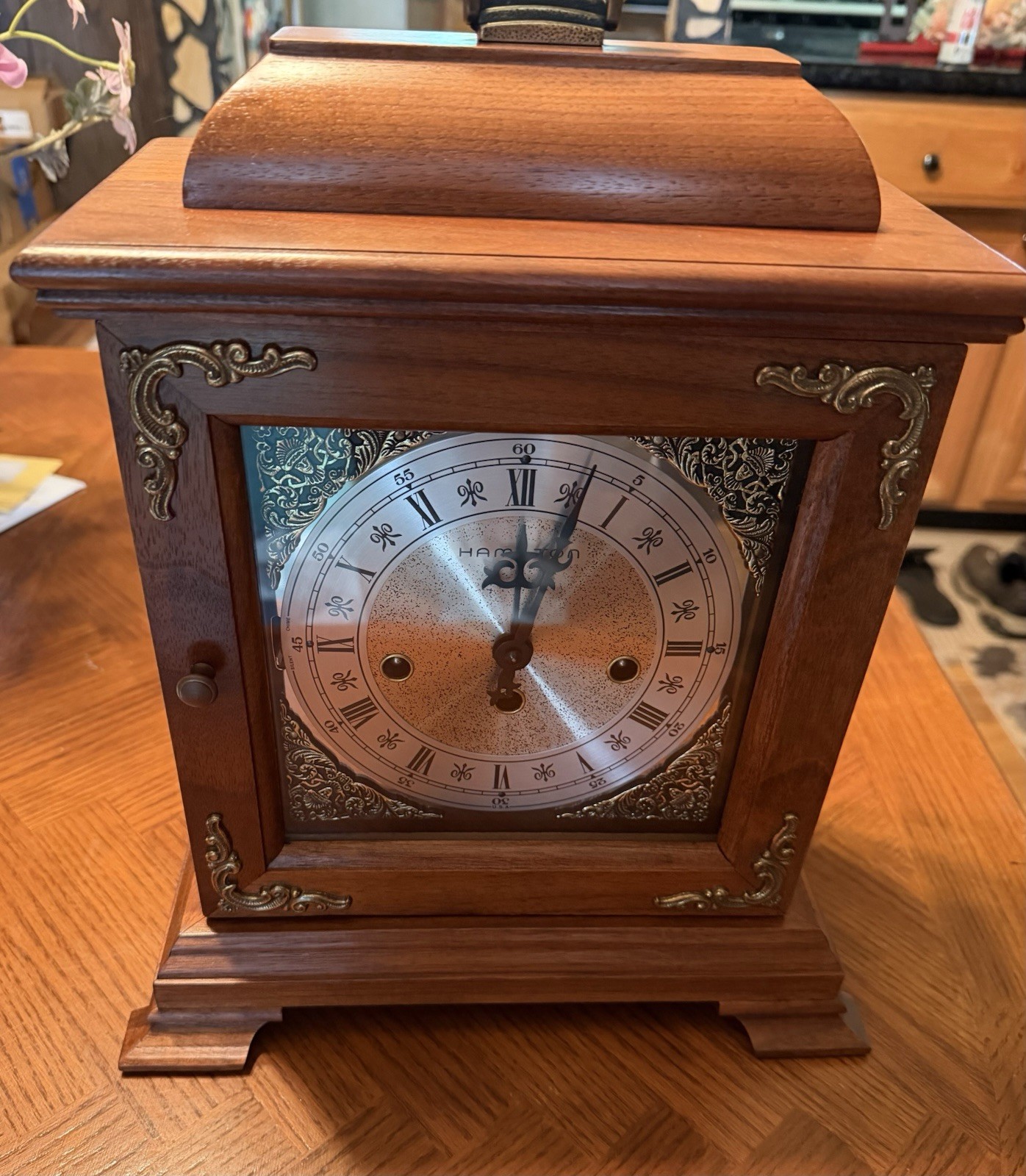 *JUST REDUCED $50*  RARE Hamilton “WHITEHALL” Mantle Chime Clock 340-020 Germany