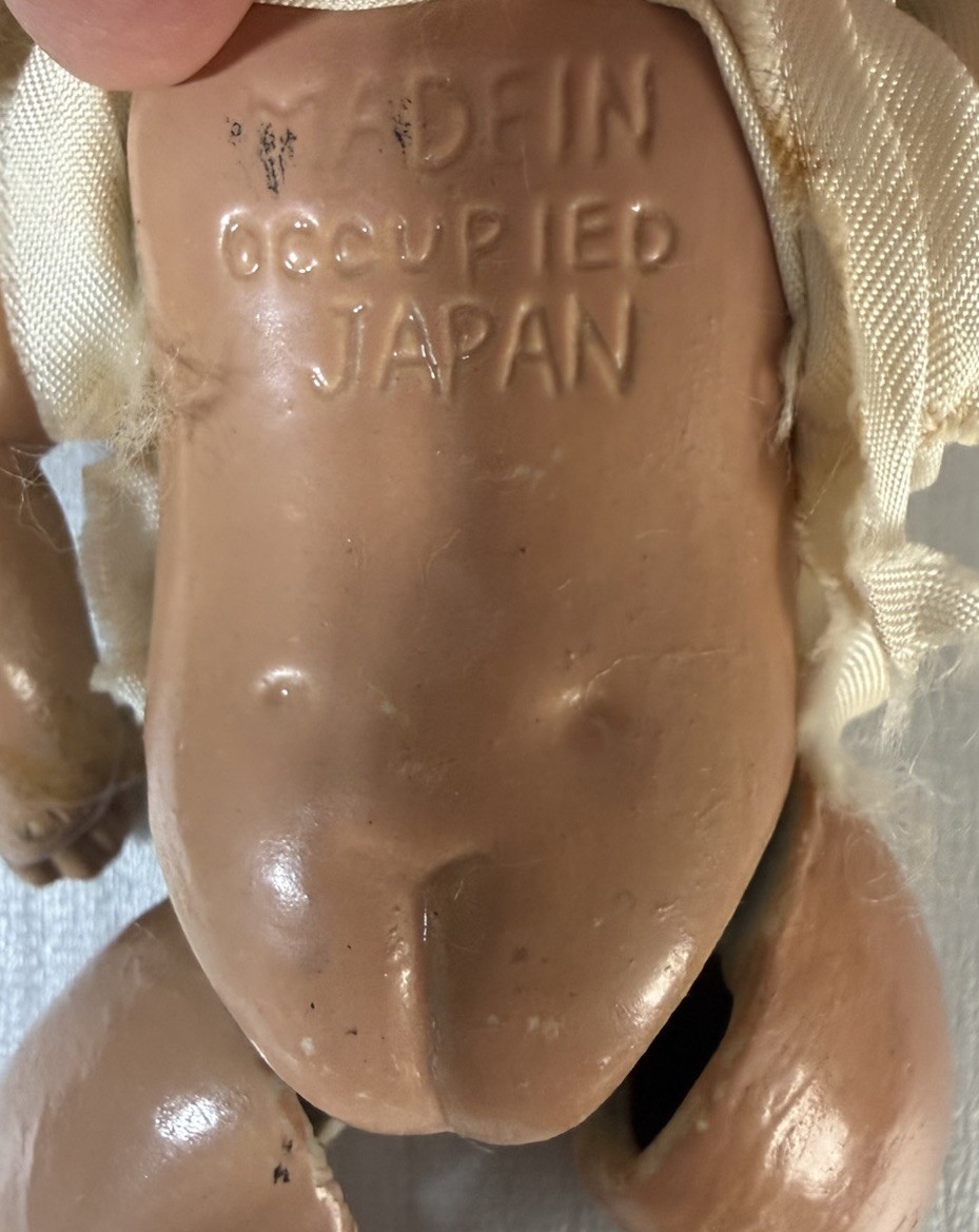 Old Doll Marked Occupied Japan Porcelain