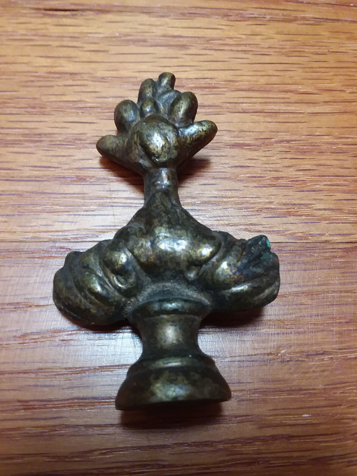 Brass Victorian Crown Vintage Ornate Lamp Finial Decorative Heavy Part