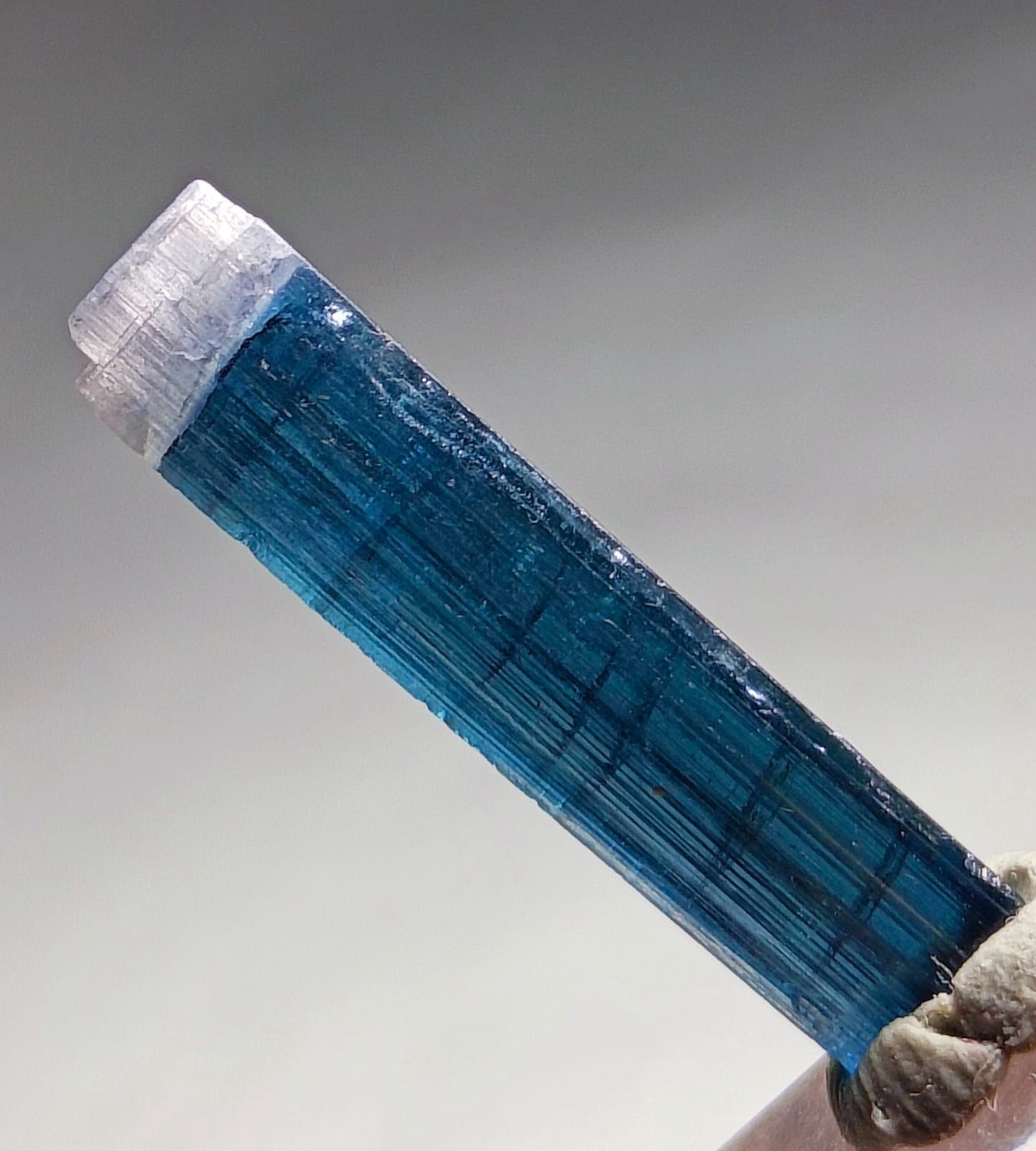 Saturated Naturel Top Qulaity Pinkcap Indicolite  Tourmaline Crystal From Afg