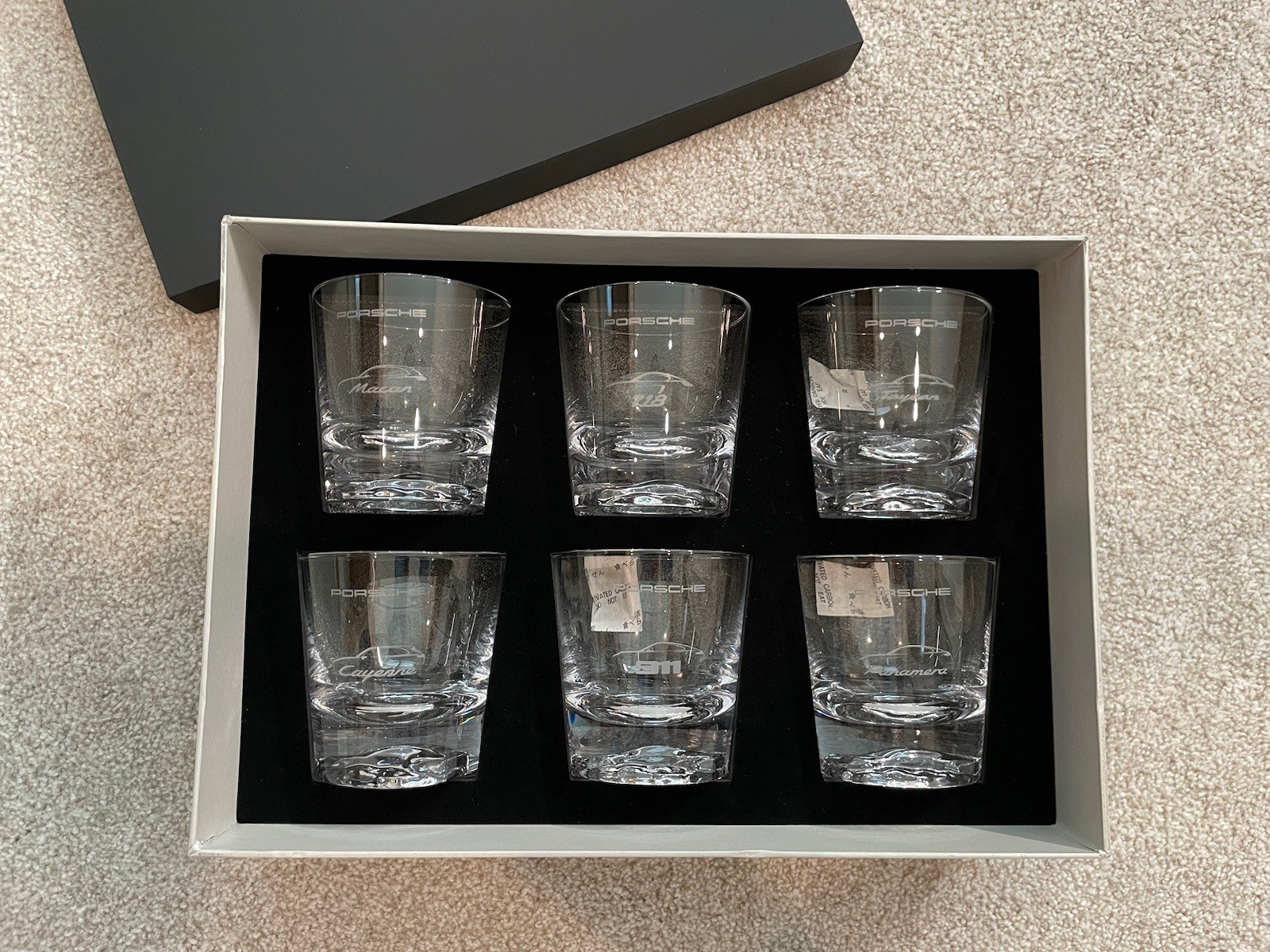 Porsche Driver's Selection Crystal Whisky Glasses Set  Limited Edition VVIP Gift